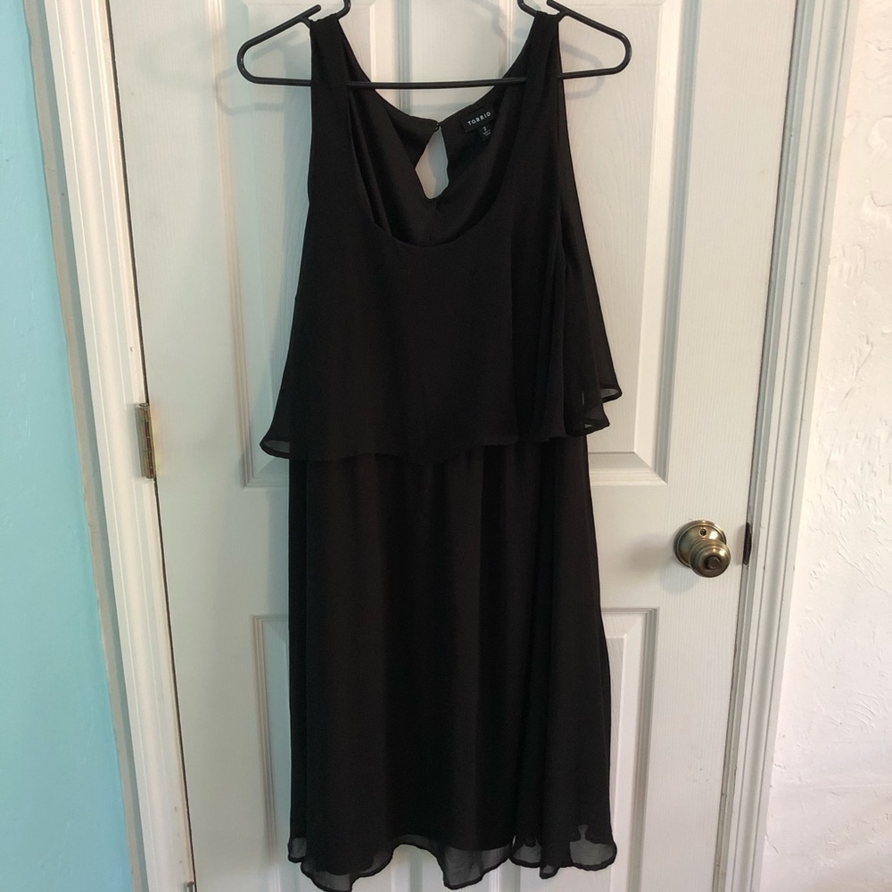Two tier black Torrid dress